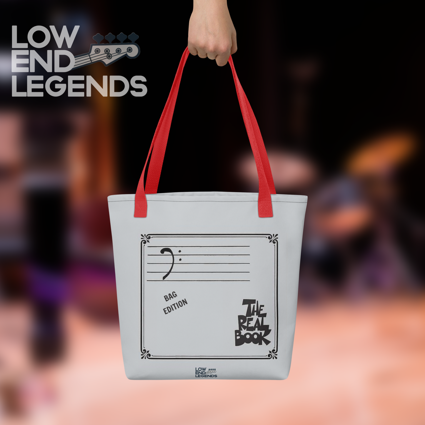 Real Book Bass Clef “Bag Edition” - Tote Bag – For Players Who Carry Heavy