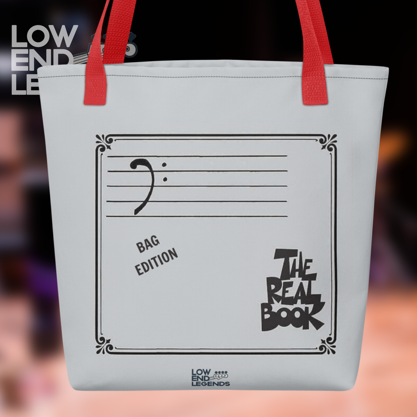 Real Book Bass Clef “Bag Edition” - Tote Bag – For Players Who Carry Heavy
