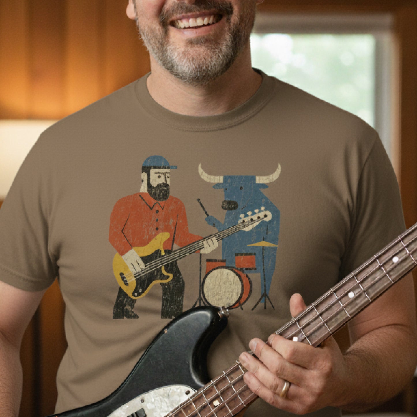 Bauhaus Bunyan on Bass – Classic Streetwear Tee